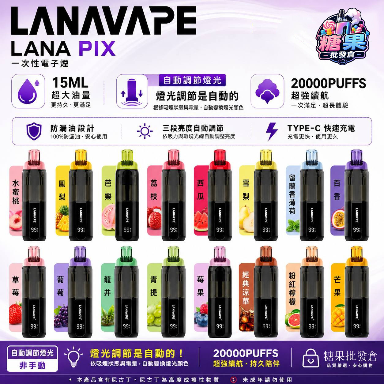 <p><strong>LANA PIX 閃光蛋<br />
20000口</strong></p>